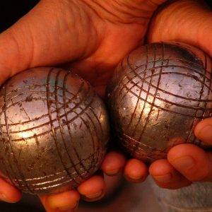 Deux Boules De Pétanque JB Pétanque - 790 Grammes - Diamètre 76mm - Occasion