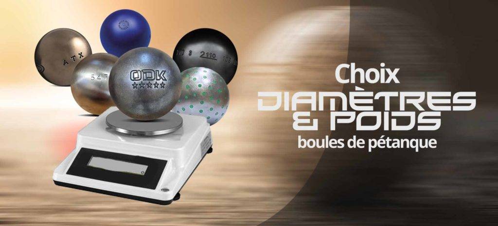 Quels diamètres et poids choisir pour vos boules de pétanque?