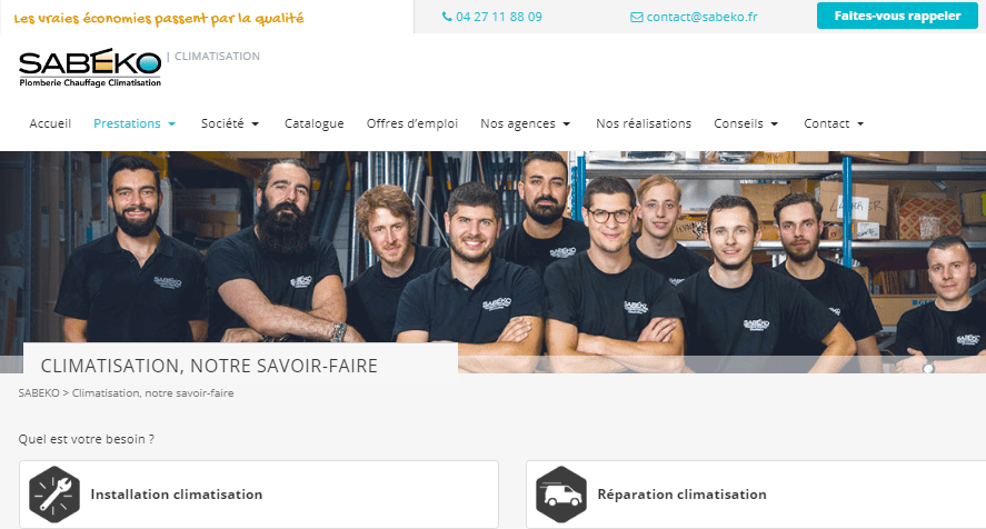 SABEKO installateur climatisation Lyon