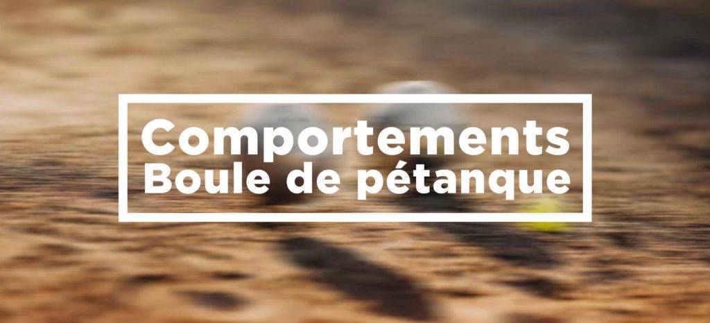 Les différents comportements d’une boule de pétanque