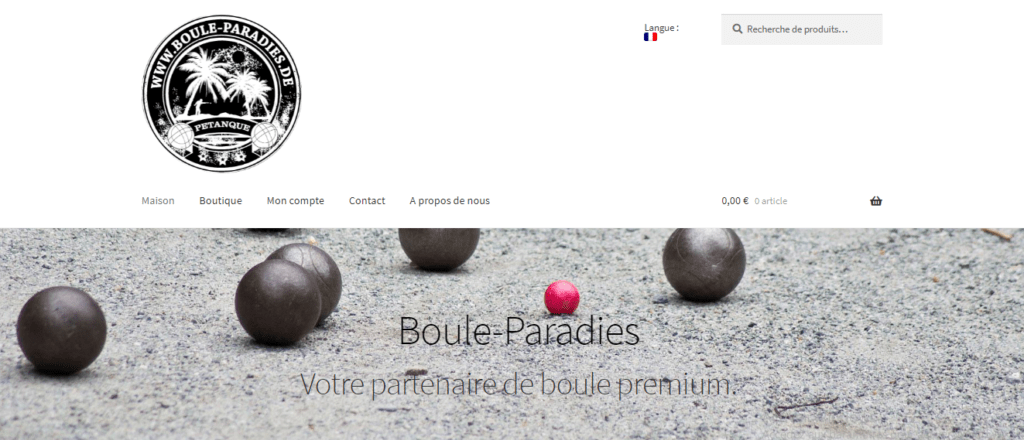 Boule-paradies, un revendeur allemand de boules de pétanque