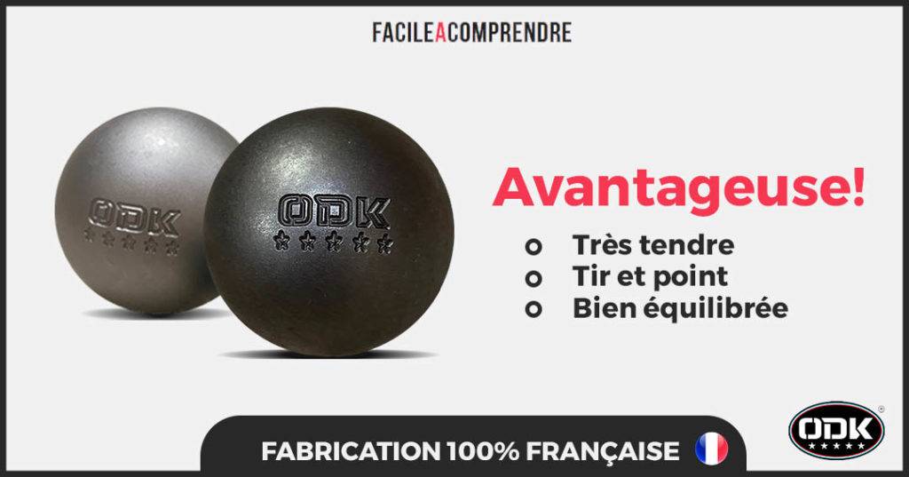 La boule de pétanque Oddeka Zeus Inox