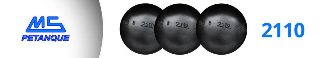 Gros plan sur la boule MS Pétanque 2110