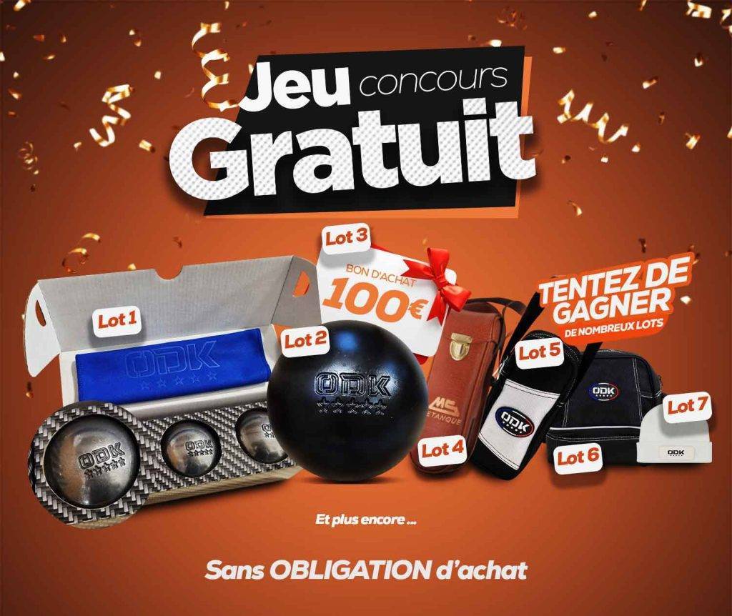 Pétanqueurs, préparez-vous au jeu concours Bouloddo !