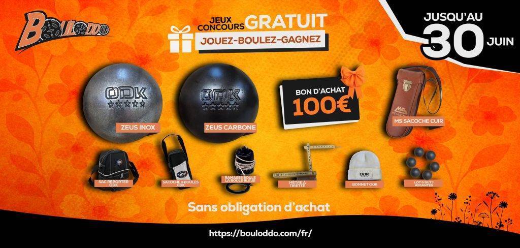 Jeu concours pétanque Bouloddo : gagnez des lots d’exception