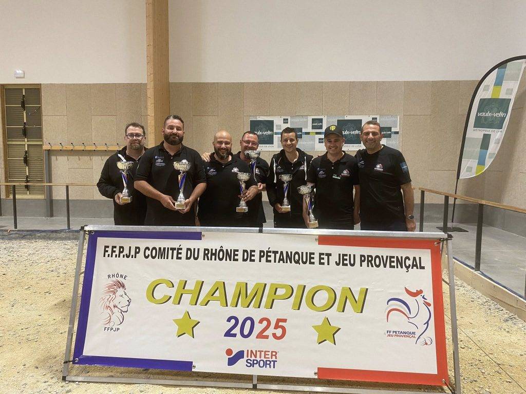 Vaulx-en-Velin Champion du Rhône Triplettes 2025