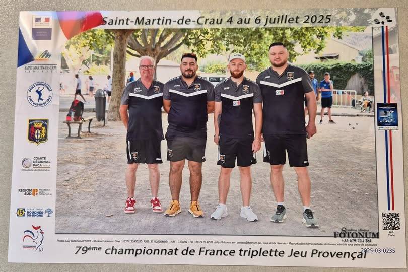 Ambassadeur Oddeka : Jonathan Clarens fait un beau parcours au Championnat de France Triplette Jeu Provençal