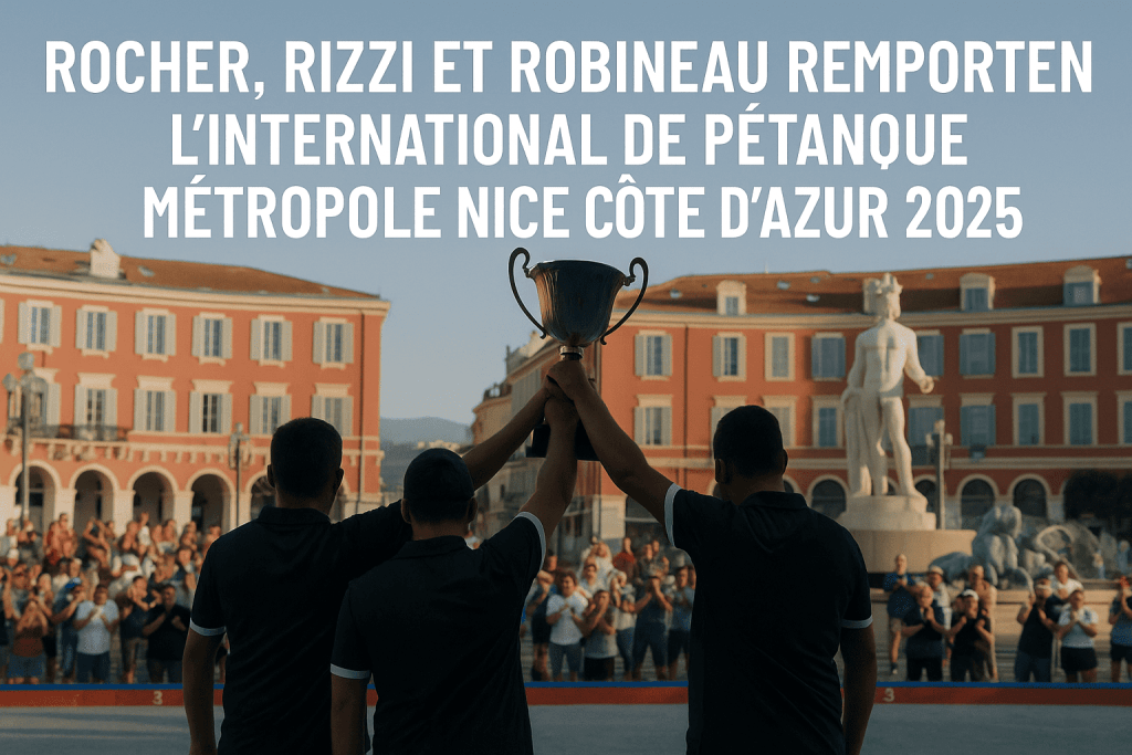 Rocher, Rizzi et Robineau remportent l’International de pétanque Métropole Nice Côte d’Azur 2025