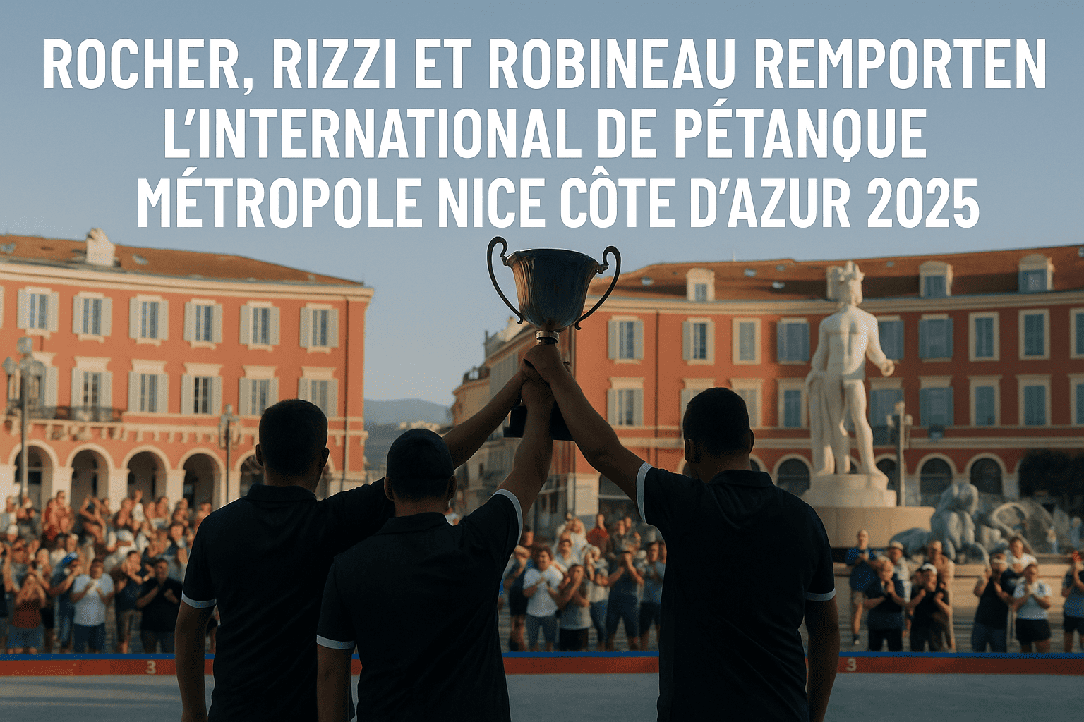 Rocher, Rizzi et Robineau remportent l’International de pétanque Métropole Nice Côte d’Azur 2025