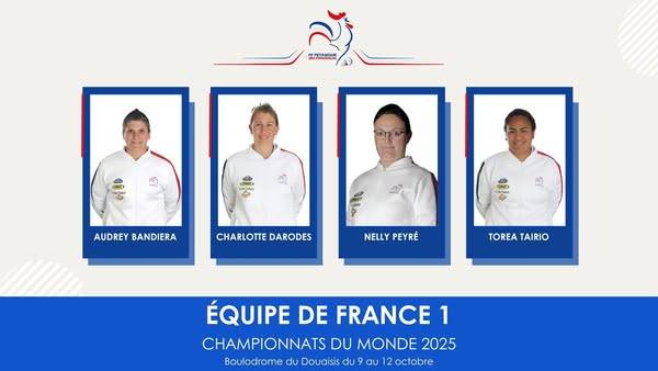 Les équipes de France féminines pour les Mondiaux de pétanque 2025