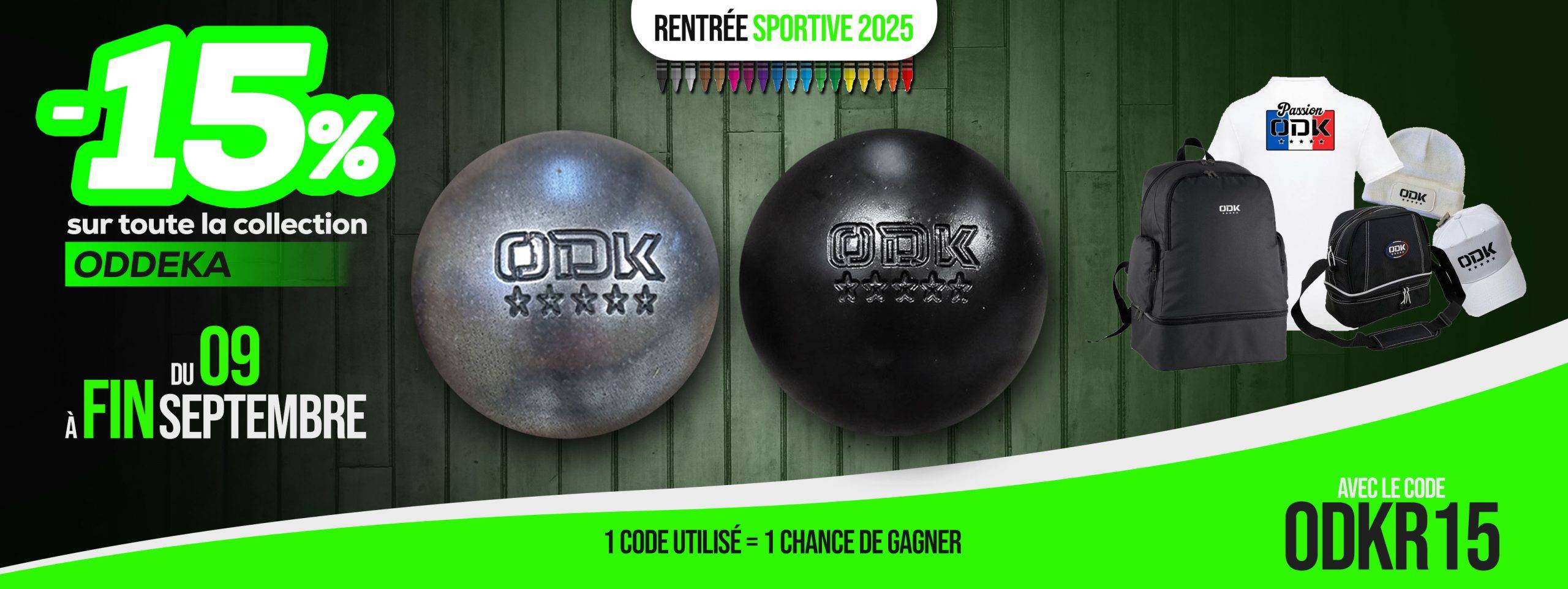 Opération rentrée sportive 2025 :  Boules de pétanque Oddeka en promo !