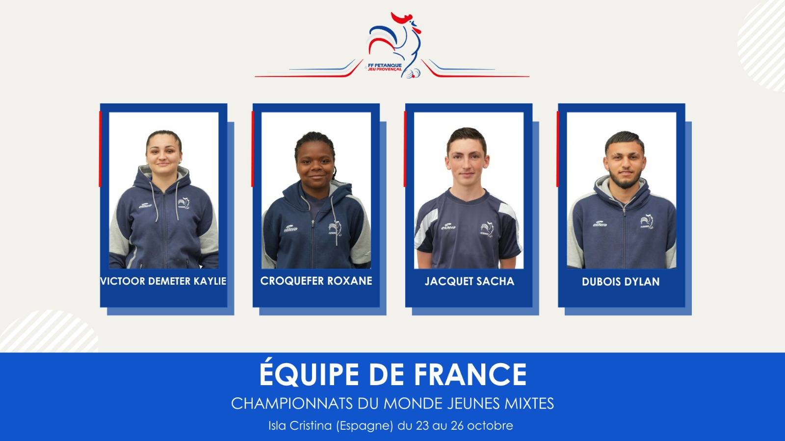 Championnats du monde Jeunes Mixtes 2025 : le bronze pour la France à Isla Cristina