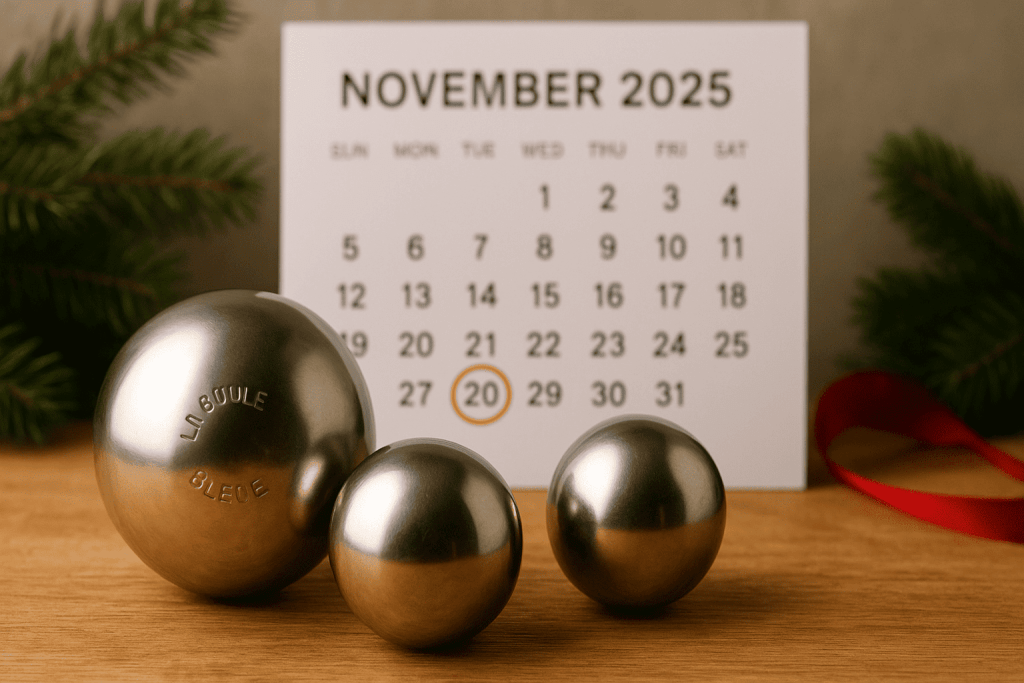 Commandez vos boules La Boule Bleue Noël avant le 20 novembre 2025