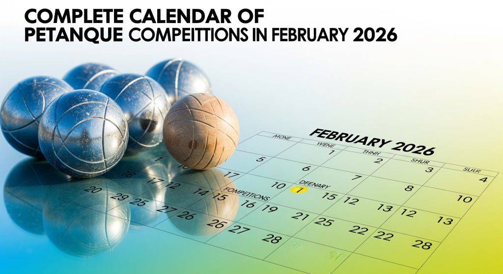 Calendrier complet des compétitions de pétanque en février 2026