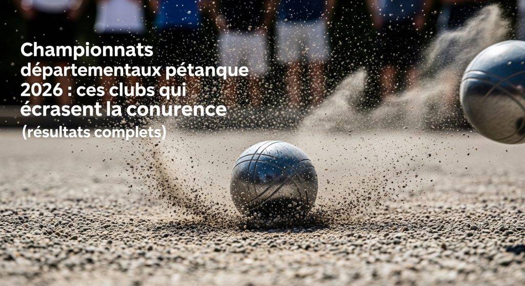 Les clubs qui dominent les championnats départementaux pétanque 2026