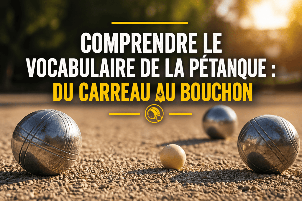 Comprendre le vocabulaire de la pétanque : du carreau au bouchon