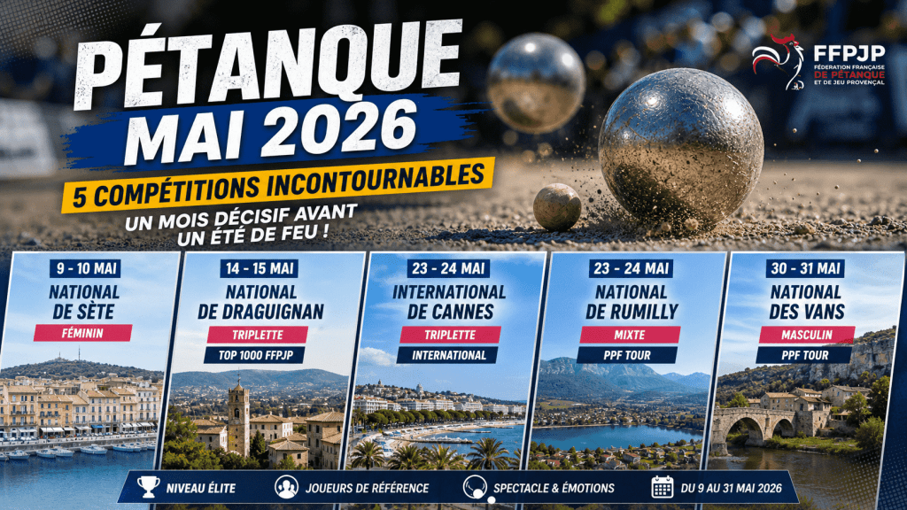 Calendrier pétanque mai 2026 : Le guide des compétitions incontournables
