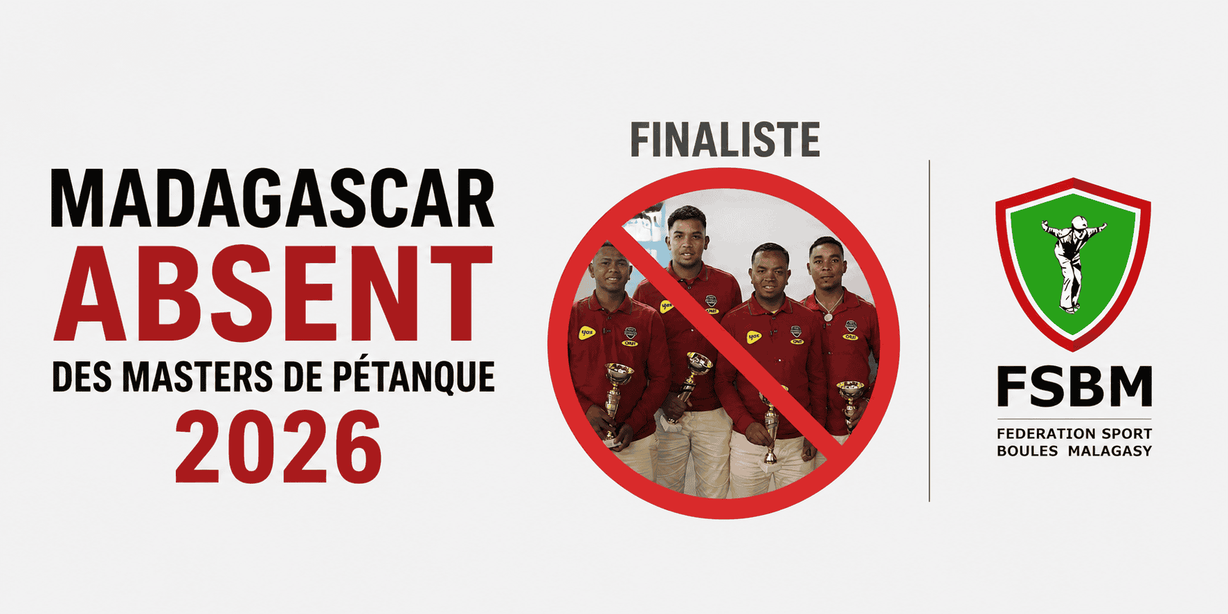 Pourquoi la FSBM bloque la participation de Madagascar aux Masters de Pétanque 2026