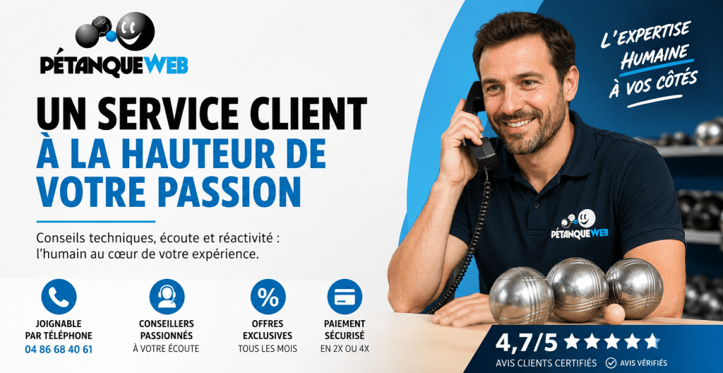 Le contact humain au centre du service client Pétanque Web