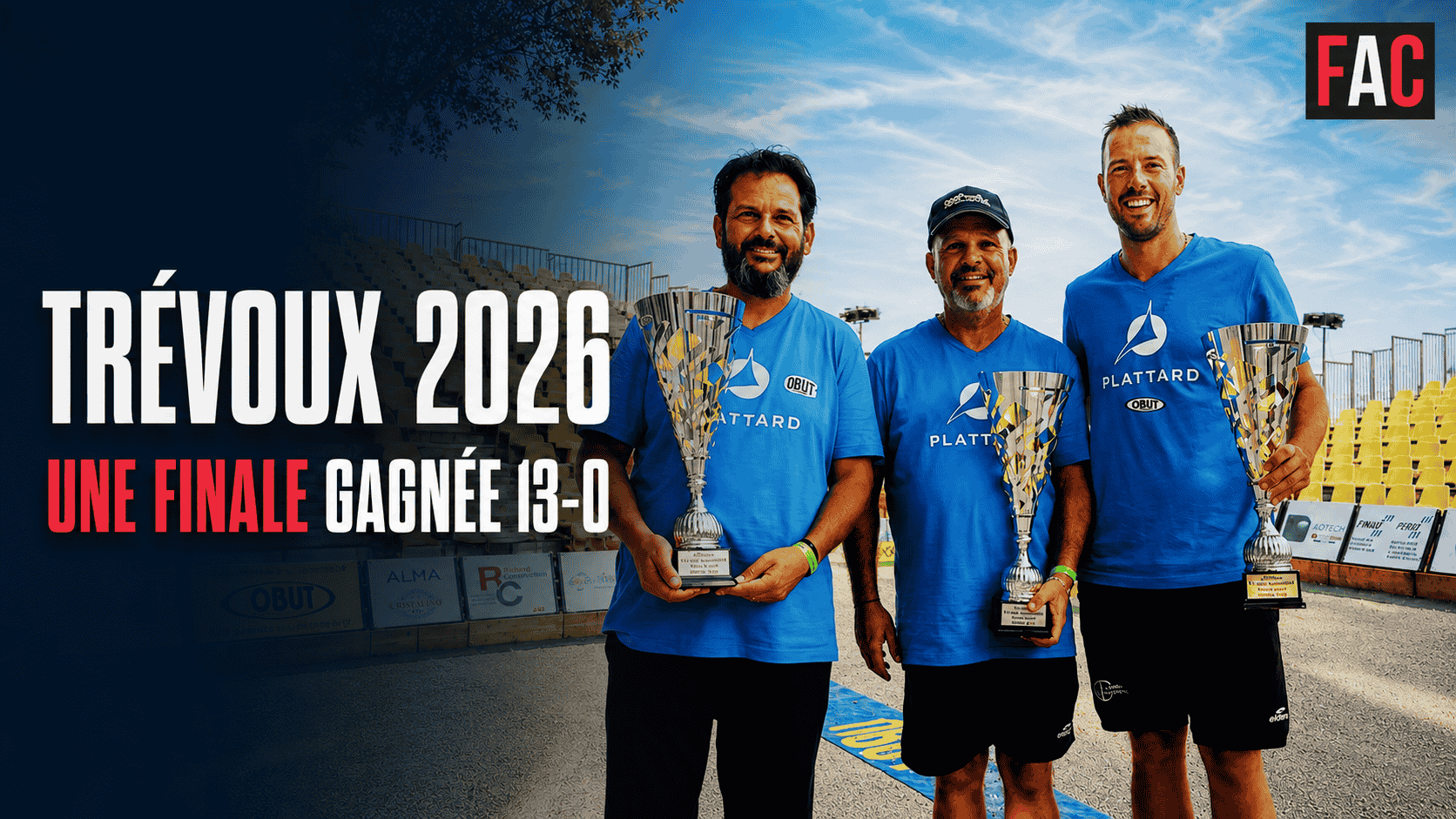 Supranational de Trévoux 2026 : Rocher, Lacroix et Feltain infligent une fanny en finale