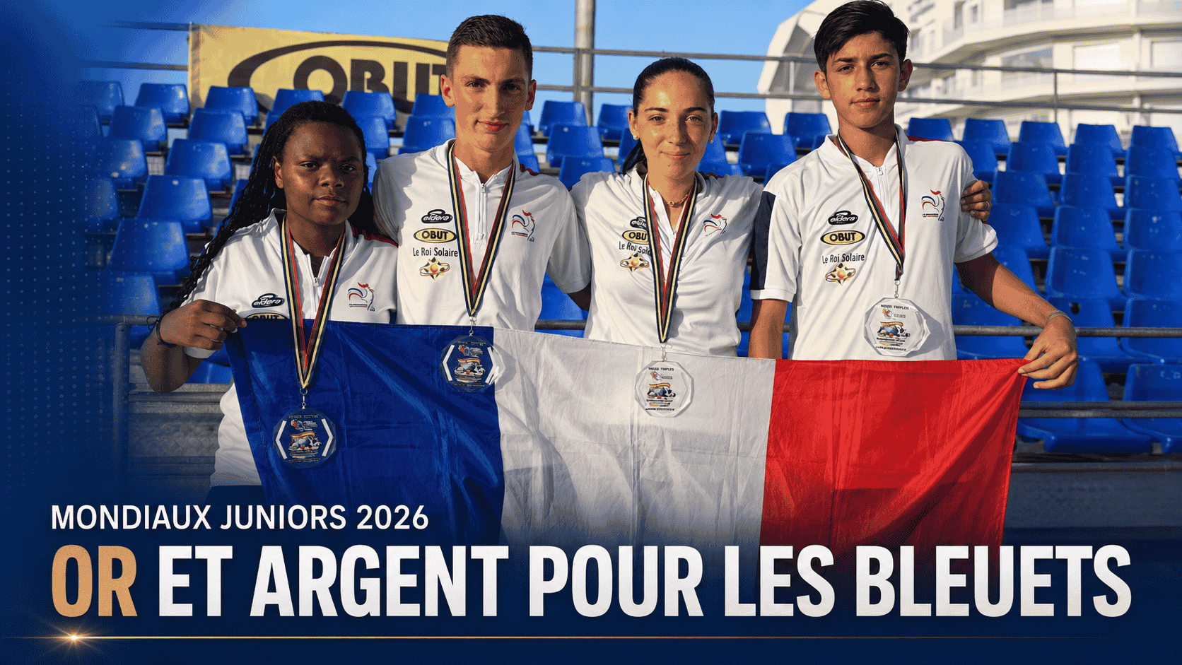 Mondiaux juniors de pétanque 2026 : un titre et une médaille d’argent pour les Bleuets