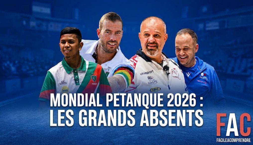 Mondial de pétanque 2026 : qui sont les grands absents ?