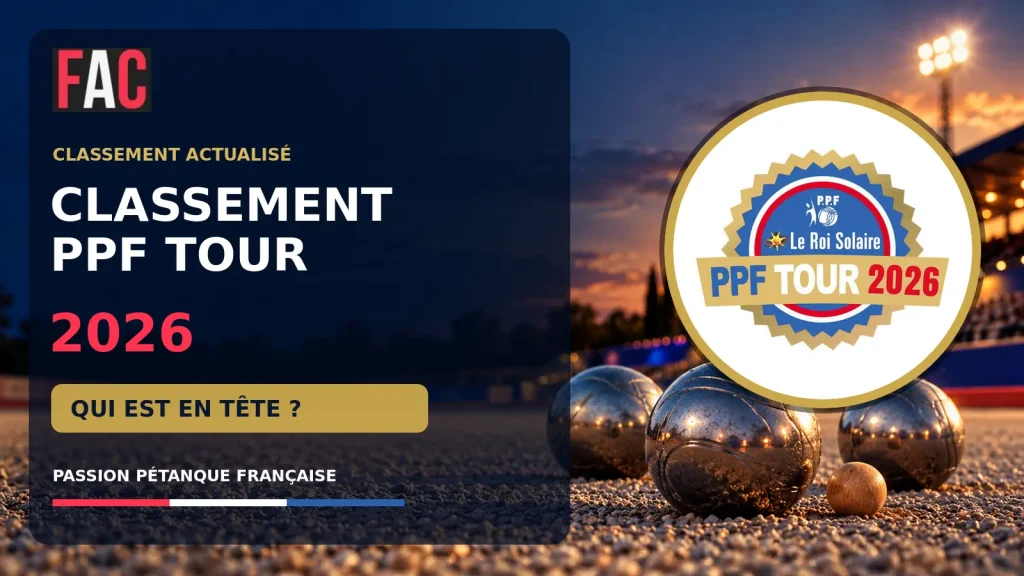 Classement PPF Tour 2026 : Qui est en tête ?